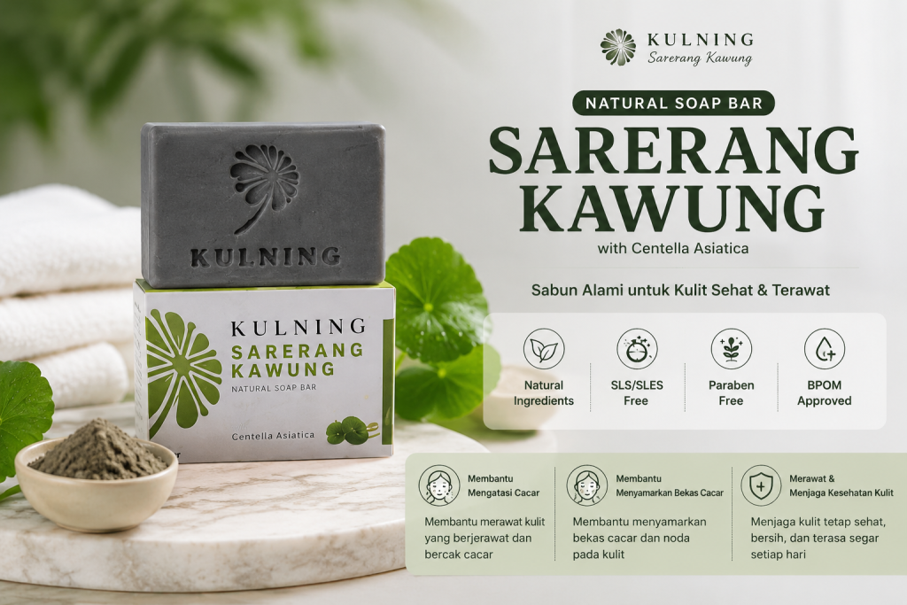 Sabun Sarerang Kawung dengan Centella Asiatica untuk Membantu Mengatasi Jerawat Punggung