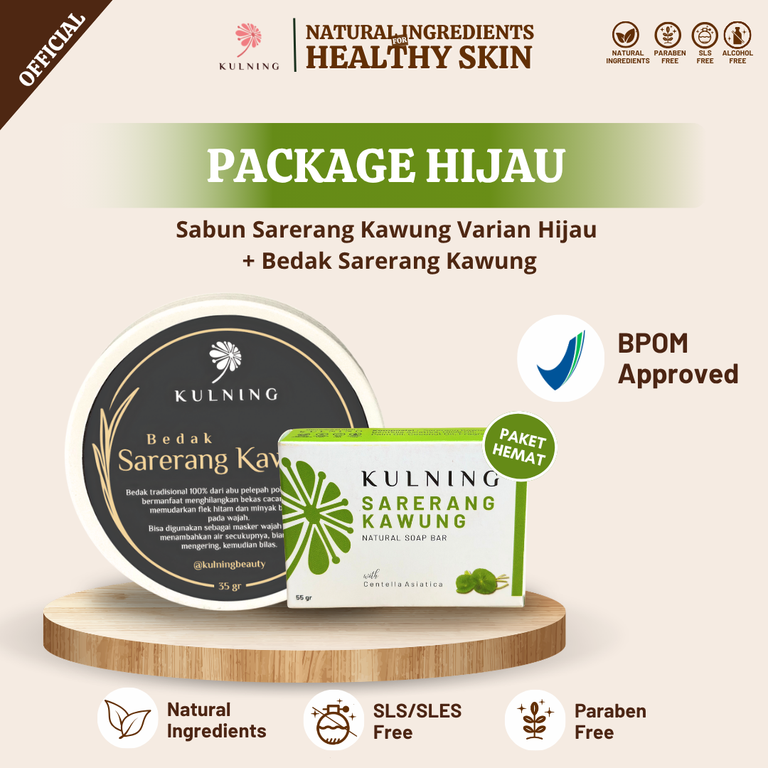 Paket Hemat (1 Bedak + 1 Sabun Sarerang Kawung)