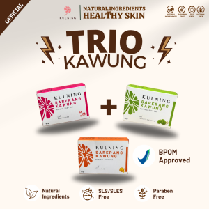 [PAKET HEMAT] Trio Sabun Sarerang Kawung Kulning Beauty Isi 3 | Sabun Herbal Perawatan Kulit