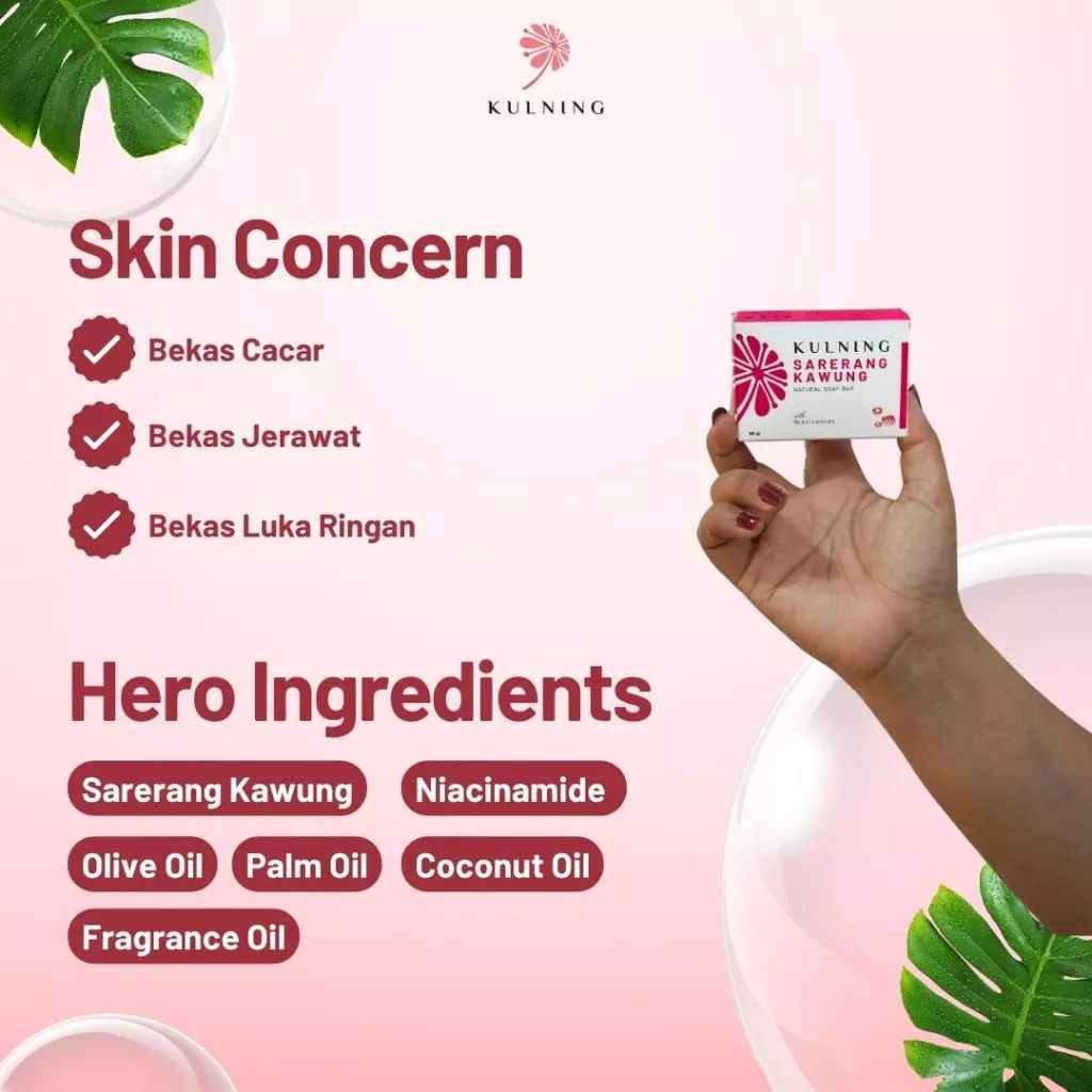Kulning Sabun Sarerang Kawung Pink - Gambar 4