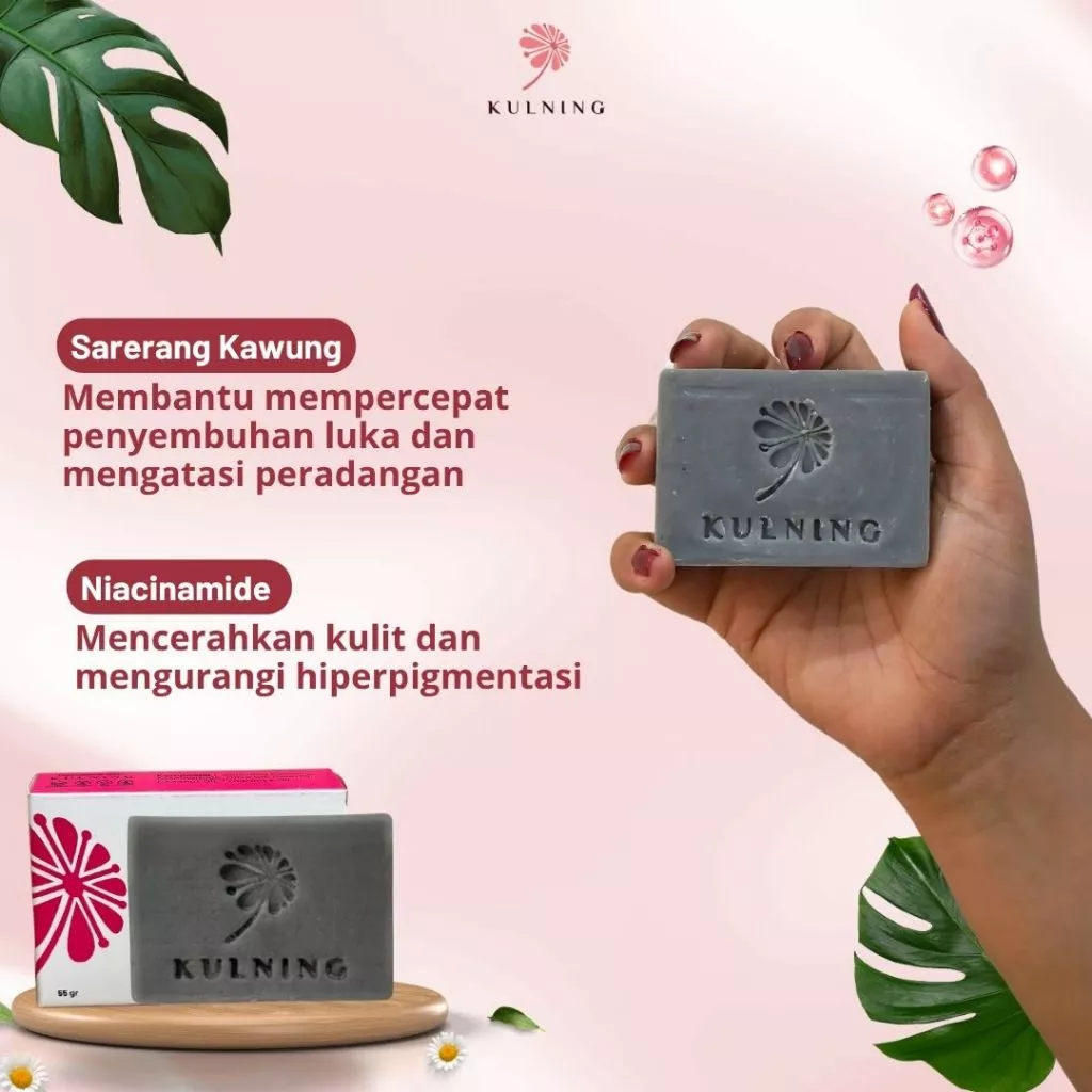 Kulning Sabun Sarerang Kawung Pink - Gambar 3