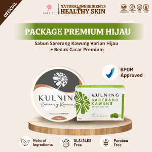 [PACKAGE PREMIUM] Bedak Cacar Premium + Sabun Sarerang Kawung | Kulning Beauty